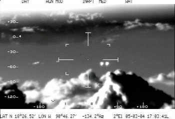 Infra-red image of the UFOs over Campeche, Mexico
